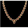 Image 2 : 53.15ctw Ruby and Diamond Necklace -  14KT Yellow Gold