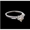 Image 1 : 1.03ctw Heart Diamond Ring - Platinum