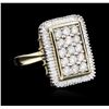 Image 1 : 14KT Two-Tone Gold 2.00ctw Diamond Ring