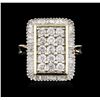 Image 2 : 14KT Two-Tone Gold 2.00ctw Diamond Ring