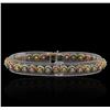 Image 1 : 1.65ctw Diamond Bracelet - 14KT Tri Color Gold