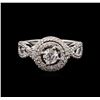 Image 1 : 1.01ctw Diamond Ring - 14KT White Gold