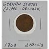 Image 1 : German States 1763 2 Pfenning Coin