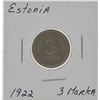 Image 1 : Estonia 1922 3 Marka Coin