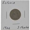 Image 1 : Estonia 1922 3 Marka Coin