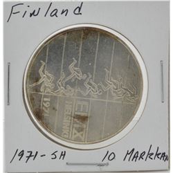 Finland 1971-SH 10 Markkaa Coin -Silver-