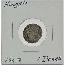Hungary 1567 1 Denar Coin