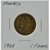 Image 1 : Monaco 1924 1 Franc Coin