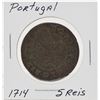 Image 1 : Portugal 1714 5 Reis Coin