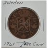 Image 1 : Sweden 1761 2 Ore Coin