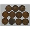 Image 2 : Lot of 11 Great Britain 1 Penny