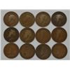 Image 2 : Lot of 12 Great Britain 1 Penny