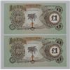 Image 1 : Lot of 2 Republic of Biafra Banknote