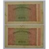 Image 2 : Lot of 2 Germany 1923 20,000 Mark Banknote