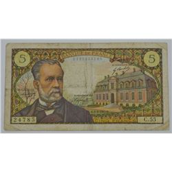 France 1967 5 Francs Banknote