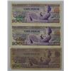 Image 2 : Lot of 3 Mexico 100 Pesos Banknote