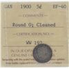 Image 1 : 1900 5¢ EF-40 Round O Cleaned ICCS