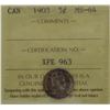 Image 1 : 1903 5¢ MS-64 ICCS