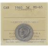 Image 1 : 1940 5¢ MS-65 Gem ICCS
