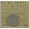 Image 1 : 1942 25¢ MS-62 ICCS