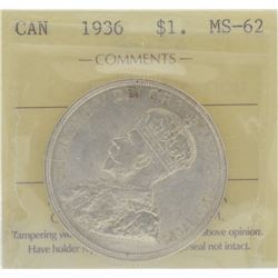 1936 $1 MS-62 ICCS