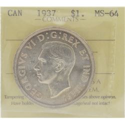 1937 $1 MS-64 ICCS