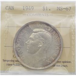 1949 $1 MS-67 Ultra Gem ICCS Scarce