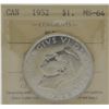 Image 1 : 1952 $1 MS-64 NWL ICCS