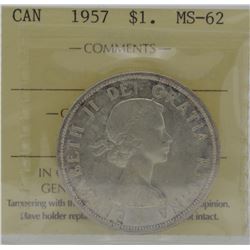 1957 $1 MS-62 ICCS