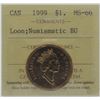 Image 3 : Lot of 3 coins $1 $2 ICCS MS-66