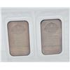 Image 1 : 2 x 1 Oz Engelhard TD Bank -Scarce example-