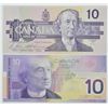 Image 2 : 2 x Canada $10 1989/2001 AU to UNC