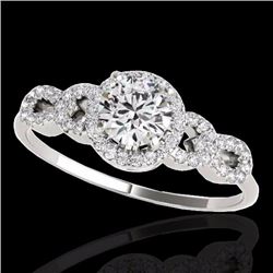 Genuine 1.33 CTW Certified G-I Genuine Diamond Solitaire Bridal Ring Gold - 35313-REF#104N5G