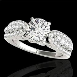 Genuine 1.70 CTW Certified G-I Genuine Diamond Solitaire Bridal Ring Gold - 35259-REF#132V2F