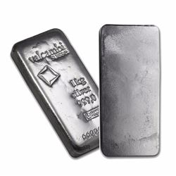 One piece 1 kilo 0.999 Fine Silver Bar Valcambi with Assay