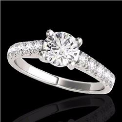 Genuine 2.10 CTW Certified G-I Genuine Diamond Bridal Solitaire Ring Gold - 35498-REF#325W2K