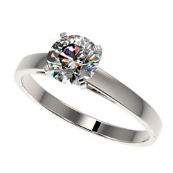 Genuine 1.03 CTW Certified H-I Quality Genuine Diamond Solitaire Engagement Ring Gold - 36504-REF#83