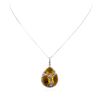 Image 2 : 14KT Yellow Gold 14.16ctw Citrine and Diamond Pendant with Chain