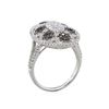 Image 3 : 14KT White Gold 1.24ctw Black and White Diamond Ring