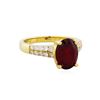 Image 1 : 14KT Yellow Gold 3.94ct Ruby and Diamond Ring