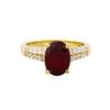 Image 2 : 14KT Yellow Gold 3.94ct Ruby and Diamond Ring