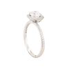 Image 3 : 18KT White Gold 1.32ctw Round Diamond Engagement Ring