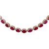 Image 2 : 14KT Yellow Gold 36.51ctw Ruby and Diamond Necklace