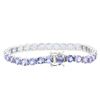 Image 2 : 14KT White Gold 14.68ctw Tanzanite Bracelet