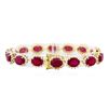 Image 2 : 14KT Yellow Gold 34.55ctw Ruby and Diamond Bracelet