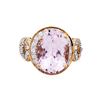 Image 2 : 14KT Rose Gold 7.73ct Morganite and Diamond Ring