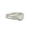 Image 1 : 14KT White Gold 1.65ctw Round Brilliant Cut Diamond Engagement Ring