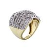 Image 4 : 14KT Yellow Gold 4.05ctw Diamond Ring