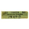 Image 1 : Roll of (50) 1959-D Brilliant Uncirculated Roosevelt Dimes