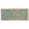 Image 2 : 1864 $10 Confederate States of America Note